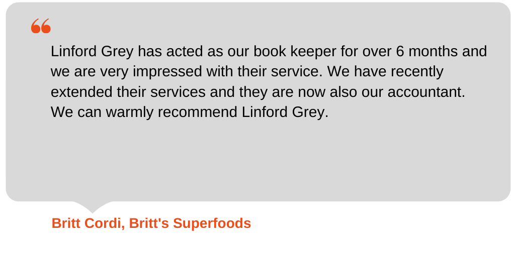 Testimonial from Britt's Superfoods